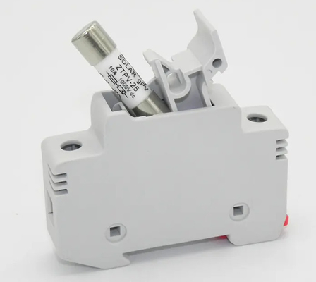 Support photovoltaïque PV101D 1000VDC 32A de fusible d'installation de rail de guide