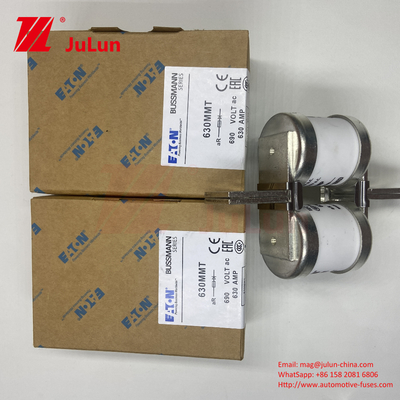 BUSSMANN 630MMT 630A Fuseaux automobiles en céramique à double plaque plate 690V Voltage pour une protection efficace du véhicule
