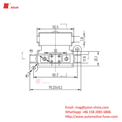 30A-500A Courant ANS/MIDI Petit porteuse de fusible de bonne qualité Navire Débrancheur de redémarrage manuel