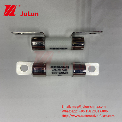 ISO8820 Fuses à boulons en céramique automobile 30A 40A 50A 750VDC 10*38mm EV325