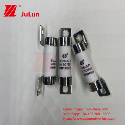 Tubes en céramique 14x51 15A 40A 50A EV325 FUSE 750VDC EV32520KA Fuses céramiques pour boulons automobiles 10A-50A ISO8820/JASO D622