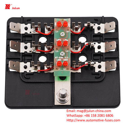 ANS/MIDI 30A-500A Porteur de fusible de contact en cuivre de petite taille conforme à la norme UL de l'UE pour le réinitialisation automatique des fusibles automobiles