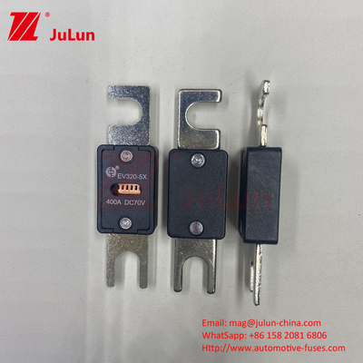 EV320-5X-450A-N 70VDC M6 M8 Les fusibles électriques portables répondent à la norme ISO8820-5 pour le groupe motopropulseur automobile et les systèmes électriques