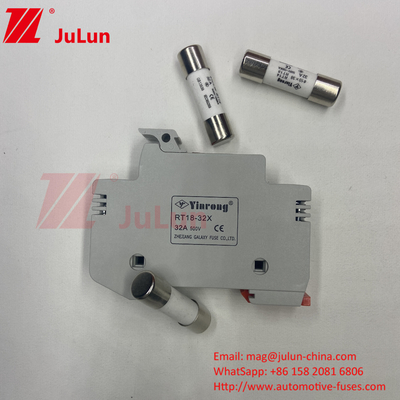 1000VDC Porteur de fusible photovoltaïque solaire avec 30kA 32A 63A 125A Din Rail Montage Porteur de fusible Porteur de fusible B
