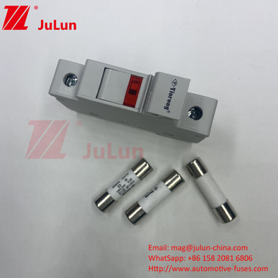 Fabricant professionnel BYPV-18 1 pôle 16a 1000v Dc Din Rail Fuse Holder avec 1500v Dc Fuse Pour le solaire