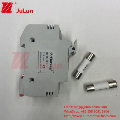 Capacité de rupture 30kA Fuseur solaire PV / Porteur de fusible solaire Din Rail pour la protection du module