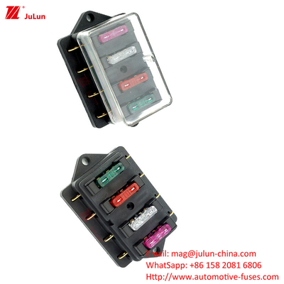 Les boulons de contact en cuivre sur la boîte à fusibles en nylon Shell Pass la boîte à fusibles multifonctionnelle à LED certifiée UL UE SBH-6PD S