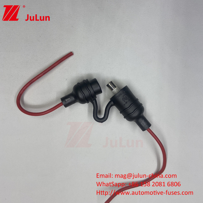 Porteur de fusible antipoussière pour voiture à basse tension rouge noir silicone PPS 10A 250V