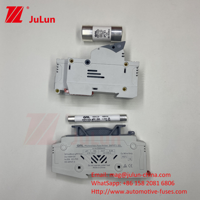 1000VDC Fuseau solaire photovoltaïque Din rail Fuseau ballon 10x38mm RT18-32 Fuseau à liaison AC