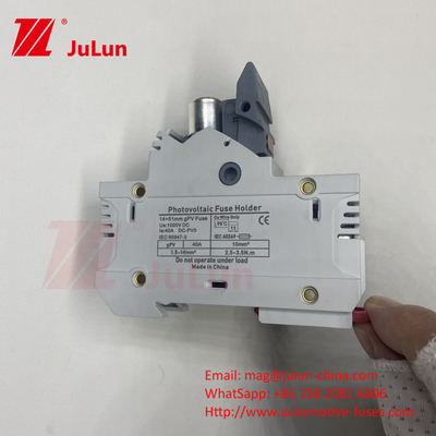 Fuseau solaire photovoltaïque avec élément de fusible de cuivre Matériau RO17 souffle rapide Céramique DIN Rail Moun 22x58MM Italweber Fuseau 500V