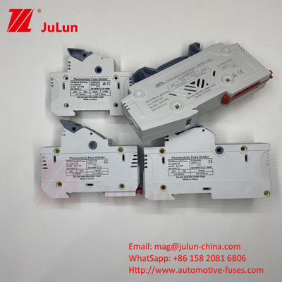 Fuseau 1500vdc 20a DNPVF1-32L Système solaire Pv Fuseau 1500vdc à souffle rapide Ceramique DIN Rail Moun 10x85MM Fuseau thermique 1500V
