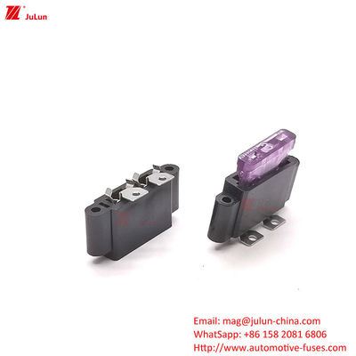 32V Voltage nominale contact de cuivre automatique de réinitialisation de disjoncteur 30A-500A porte-fusibles de voiture en plastique de nylon