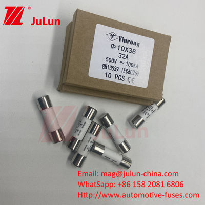 4A AC220V AC380V AC500V AC690V AC800V 1000V Fuses photovoltaïques solaires 10 x 38mm 1000VDC Fuses à chaîne PV UL TUV CE RoHS