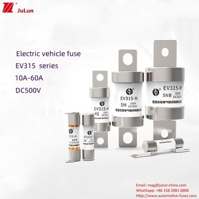 Série EV315 Fuseaux à vis pour véhicules électriques moyens 10-60A 500V 20kA Capacité de rupture