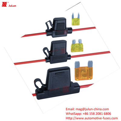 Matériau de contact Copper Auto parts détenteur de fusible EU UL gamme standard d'automobile, véhicule électrique protection électronique du circuit tenant courant 100A