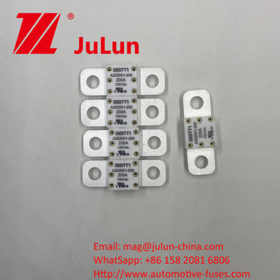 ASTM A202001-100A 150VDC Fuses automobiles en céramique avec construction en sable de quartz et en or