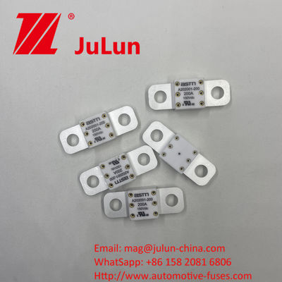 Montage de boulons à vis A202001-300A 150VDC Fuses automobiles en céramique adaptées à la conversion de puissance 150VDC Voltage de sortie