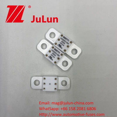 300A 150VDC A202001 Méthode de montage du boulon à vis Facile à installer 20*55mm Fuses automobiles en céramique avec couple serré recommandé 11-13N·m Pour M8