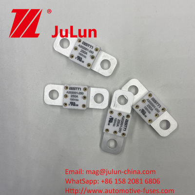 Méthode de montage ASTM A202001 400A 125VDC Fuses céramiques pour véhicules Matériau de sable de cuivre et de quartz