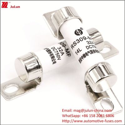 Énergie Fuseau de véhicule électrique 750VDC Protection Fuseau CC pour EV HEV Scénario d'application Type de terminal de navire