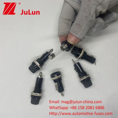 5*20mm 6X30mm Porteur de fusible de voiture en verre 12mm 15A 125V 10A 250V