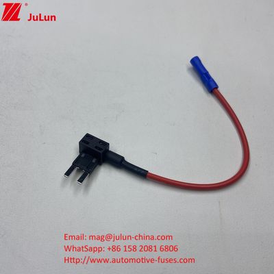 Adaptateur de prise standard Mini-Tap Porteur de fusible de voiture 10A/15A/20A Platine en laiton simple en spirale