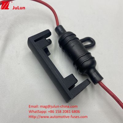 10*38mm Fuses cylindriques imperméables à l'eau IP68 Couverture de porte-fuse en ligne avec fil UL pour