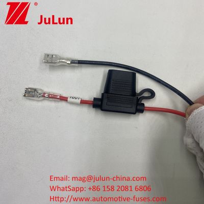 Porteur de fusible 8AWG Lamelle en ligne 30A câble plomb fil Porteur de fusible 8AWG lamelle en ligne câble plomb fil original 50 Amp Plug Style Connecteur d'alimentation à 8mm RING TERMINALS Original 50 Amp Plug Style