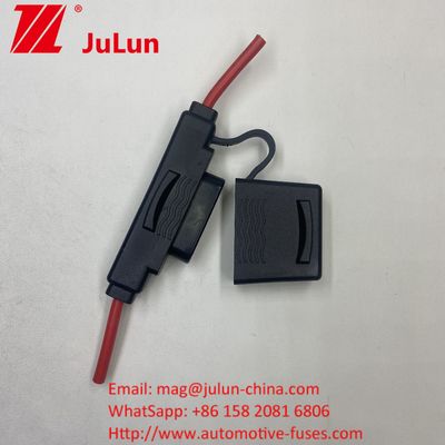 Détecteurs de fusibles, blocs de fusibles et accessoires résistants à l'eau Détecteur de fusibles en ligne Maix Fuse 10AWG Fil UL1015 Pour la marine automobile