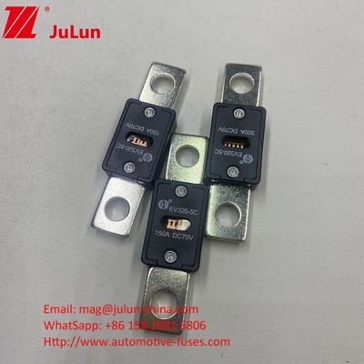Équipement pour le montage de boulons à vis EV320-5X 200A 70VDC Fuses de véhicule 68*19*10mm