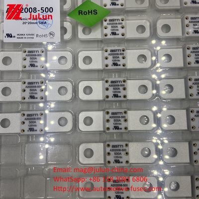 Év Automotive ASTM A202008 200A 125VDC fusibles à lame avec courant nominal 100A-500A