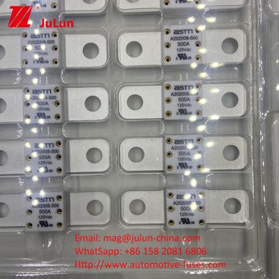 A202008 250A 125VDC Fuses automobiles en céramique Protection contre le court-circuit Petite taille 70VDC nominale