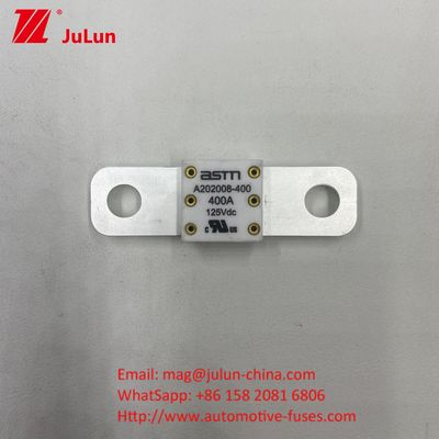A202008 ASTM 350A 125VDC Fuses automobiles en céramique Caractéristiques électriques 1.0En 4 heures 3.0En 10s Max.