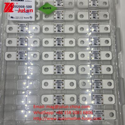 20KA Capacité de rupture Véhicule électrique A202008 400A 125VDC Fuseau ASTM pour navires Scénario d'application