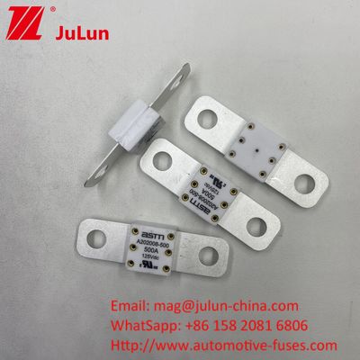 300A 125VDC Petite taille à courant nominal élevé EV Fuseau de batterie automobile pour la protection contre le court-circuit