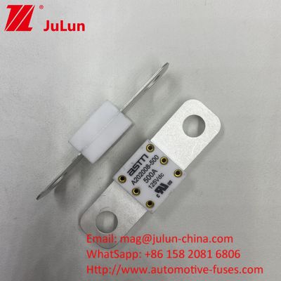 Év Fuse en céramique A202008 250A 125VDC Adaptateur de charge compatible avec les camions automobiles A202008 125VDC 100A 125A 150A 200A 250A 300A 400A 500A