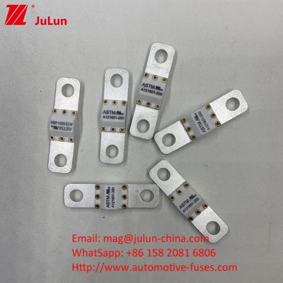 Méthode de montage à vis 200A 125VDC Fuseaux céramiques de véhicule à courant élevé pour la protection contre le court-circuit