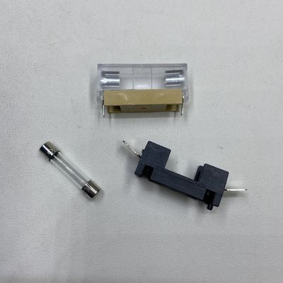 Installation de carte de circuits imprimés 6*30mm 250VDC Noir Bleu Transparent Or Porteur de fusible de voiture