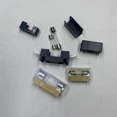 5x20 mm ou 6x30 mm Plaque de PCB Montage Porteur de fusible en verre Pour les systèmes d'alimentation dans les voitures Noir Bleu Or transparent