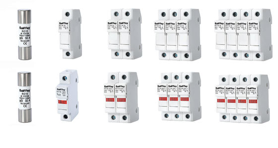 RS15 GG32A 500VDC 100KA Fuses automobiles en céramique 10*38mm Porteur IEV60269