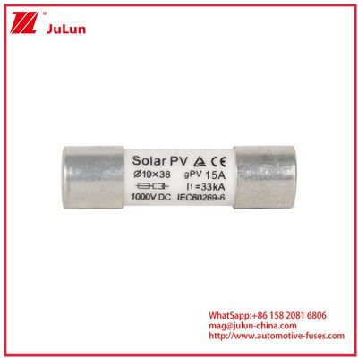 15A 1000VDC Fuseau GPV 10*38 Pour les systèmes d'énergie solaire