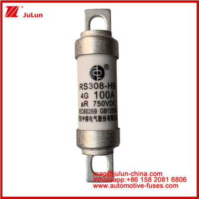 RS308-HB 4G 100A AR 750VDC 50KA Fuseau pour la protection des circuits automobiles Des performances conformes à la conception tubulaire céramique JASO D622