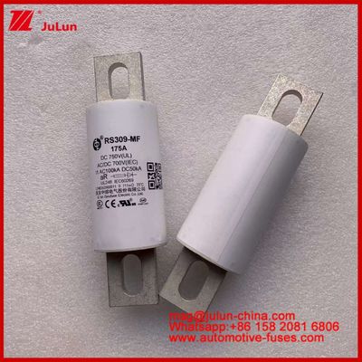RS309-MF 175A 750VDC UL Fuseau céramique tubulaire AR 750VDC/700AC IEC 20KA GB 5-800A pour les véhicules électriques et les systèmes électriques