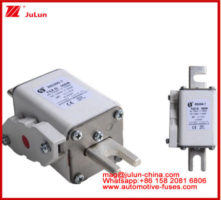RS306-01-T5Z D 500A AC1250V DC1000V 50KA Fuseau carémique carré Système de traction du véhicule électrique Conversion de puissance Stockage d'énergie Chargeur embarqué Excellente performance CC