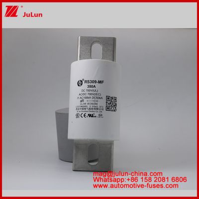 RS309-MF 350A Boulonnage automobile à monture en fermoir en céramique tubulaire FUSE DC700AV DC Spécialement conçu pour la protection des véhicules électriques / électriques
