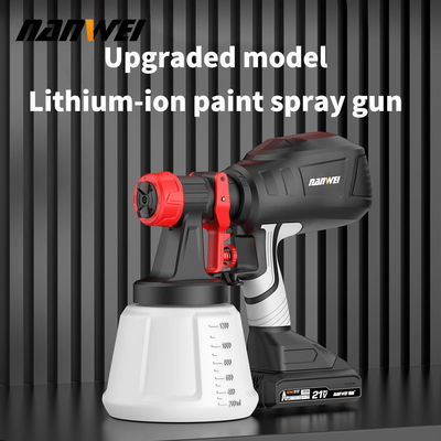 Populaire Air Spray à haute pression 700 ml Pistolet de peinture sans fil Portable électrique 1,5 mm 1,0 mm Diy Grade batterie alimentée Renovation reconstruire maison jardin