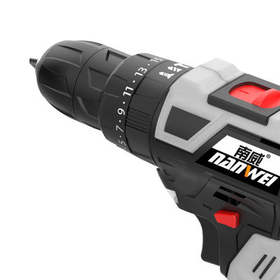 Forage sans fil à batterie au lithium Outils électriques Portables Forages d'impact de puissance Soutenir un seul poids 3 kg Vitesse maximale 1350RPM/MIN