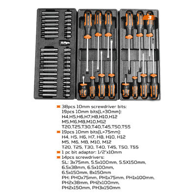 Coffre à outils polyvalent Équipement Ensemble d'outils Quincaillerie 163 pièces Outils