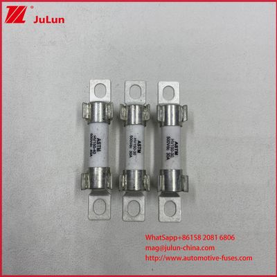 ASTM 15A 30A DC500V Protection contre les fusibles de véhicules électriques par courant pour les VEH à l'intérieur de la céramique Bolt