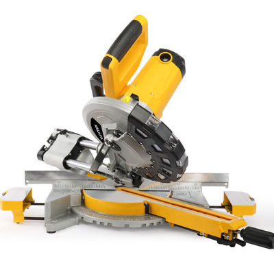 Scie à onglets coulissante 2400W pour le travail du bois, scie à onglets de 10 pouces, coupe d'onglet de 255 mm pour les bricoleurs